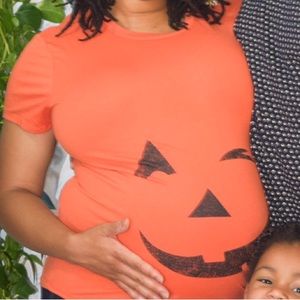 Pumpkin maternity shirt
